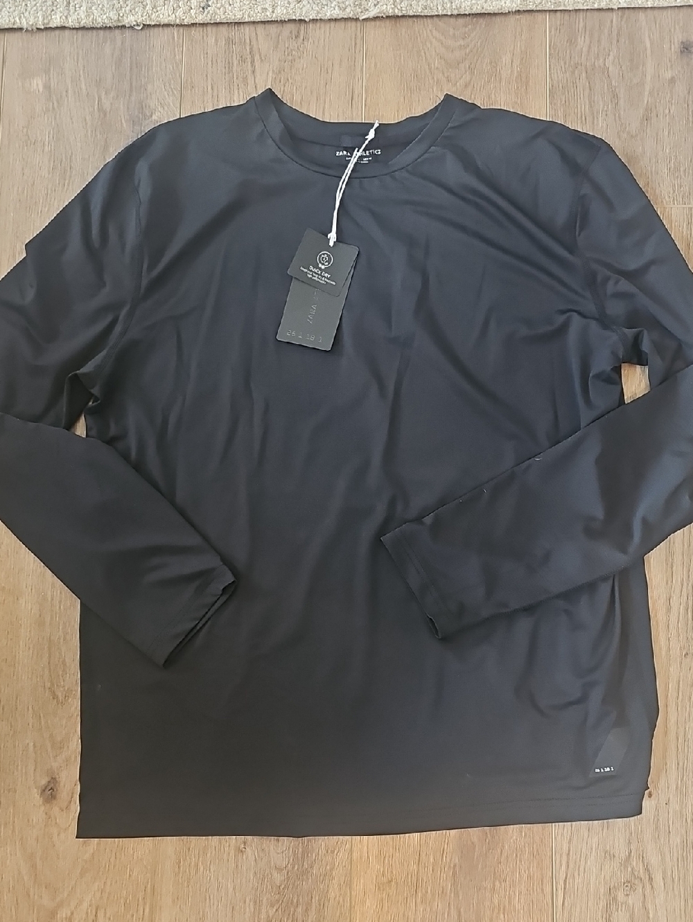 Zara Athleticz Black Crew Neck Long Sleeve